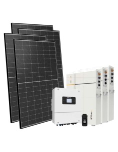 Monofase: vendita all'ingrosso Kit fotovoltaico monofase 6160W inverter Solax Power 6kW LV batteria al litio TP-LD53 15.9kWh