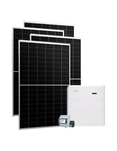 Monofase: vendita all'ingrosso Kit fotovoltaico monofase 6510W inverter 6kW Haier batteria al litio 16KWh
