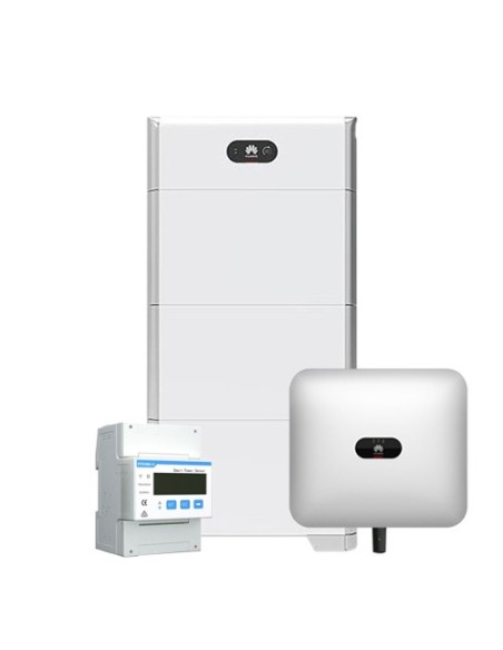 Three-phase storage system 6kW Huawei inverter LUNA2000 15kWh lithium batteries BMS