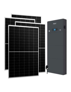 Monofase: vendita all'ingrosso Kit fotovoltaico monofase 4650W inverter 4.6kW Zucchetti All in one batteria al litio HV ZBT 5...