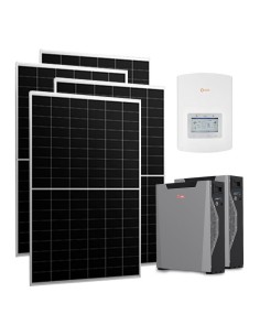 Monofase: vendita all'ingrosso Kit fotovoltaico monofase 6510W inverter 6kW Solis batteria al litio Weco 5k3 XP 10.74kWh