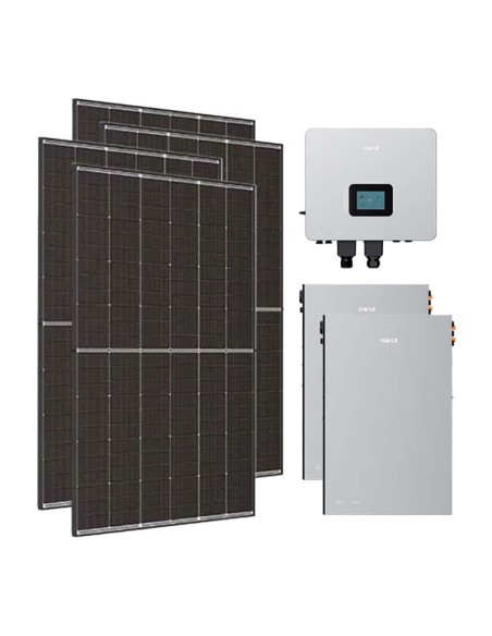 Monofase: vendita all'ingrosso Kit fotovoltaico monofase 5400W inverter 5kW Nahui LV batteria al litio 10KWh