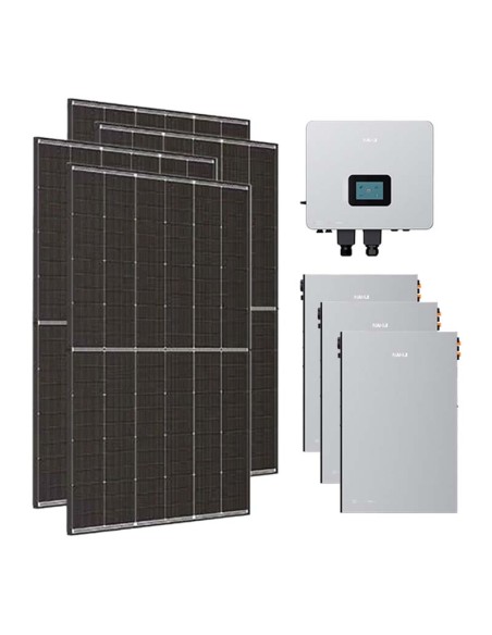 Monofase: vendita all'ingrosso Kit fotovoltaico monofase 6300W inverter 6kW Nahui LV batteria al litio 15KWh