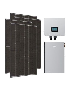Single-phase photovoltaic kit 6060W inverter 6kW Nahui LV 5KWh lithium battery