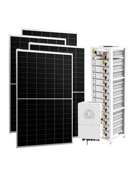 Three-phase photovoltaic kit 10230W inverter 10kW Deye lithium BOS-G 20.48kWh
