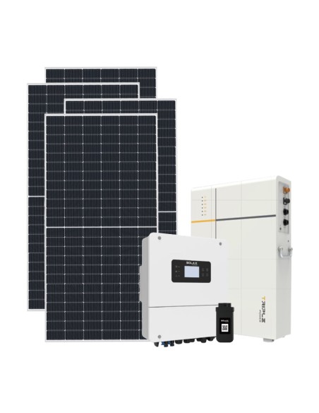 Monofase: vendita all'ingrosso Kit fotovoltaico monofase 6435W inverter Solax Power 6kW LV batteria al litio TP-LD53 5.3KWh