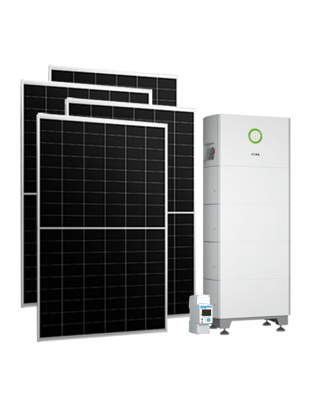 Monofase: vendita all'ingrosso Kit fotovoltaico monofase 5580W inverter 5kW SAJ ALL IN ONE batteria al litio 10kWh BU2-5.0-HV1