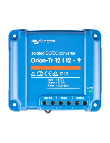 Convertitore di tensione DC-DC Orion-Tr Isolato 12/12-9A 110W Victron Energy - ORI121210110R | PuntoEnergia Italia