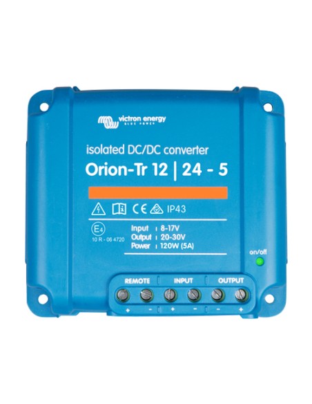 Convertitori CC-CC: vendita all'ingrosso Convertitore di tensione DC-DC Orion-Tr Isolato 12/24-5A 120W Victron Energy - ORI12...