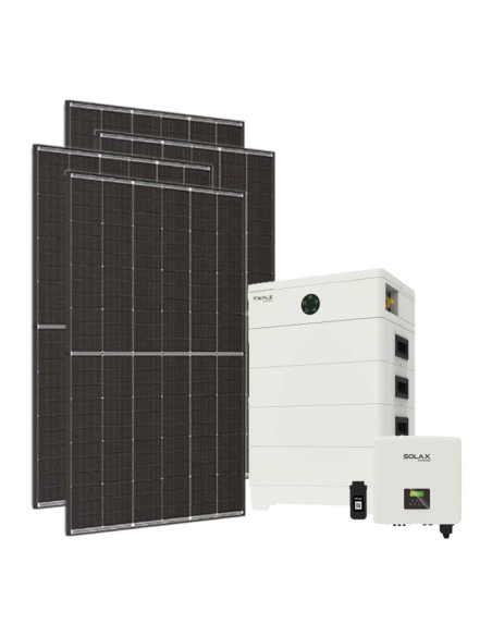 Trifase: vendita all'ingrosso Kit fotovoltaico trifase 10800W inverter Solax Power HYBRID-G4 10kW batteria al litio TP-HS36 1...