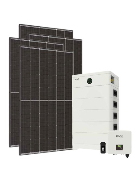 Trifase: vendita all'ingrosso Kit fotovoltaico trifase 10800W inverter Solax Power HYBRID-G4 10kW batteria al litio TP-HS36 1...