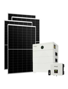 Monofase: vendita all'ingrosso Kit fotovoltaico monofase 8370W inverter Solax Power HYBRID-G4 7.5kW batteria al litio TP-HS36...