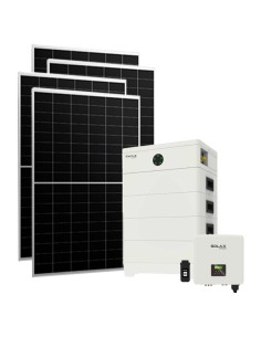 Trifase: vendita all'ingrosso Kit fotovoltaico trifase 10230W inverter Solax Power HYBRID-G4 10kW batteria al litio TP-HS36 1...