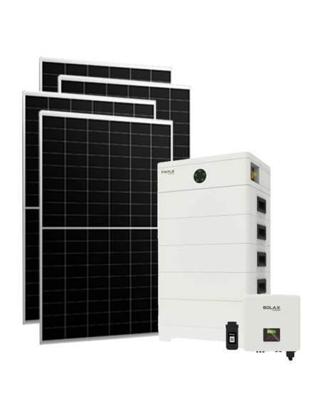 Trifase: vendita all'ingrosso Kit fotovoltaico trifase 10230W inverter Solax Power HYBRID-G4 10kW batteria al litio TP-HS36 1...