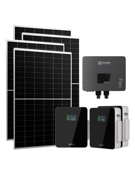 Monofase: vendita all'ingrosso Kit fotovoltaico monofase 6510W inverter 6kW IFL06 Renon Power batteria al litio Xcellent 15.3...