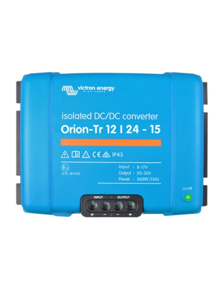Orion-Tr DC-DC voltage converter Isolated 12/24-15A 360W Victron Energy - ORI122441110