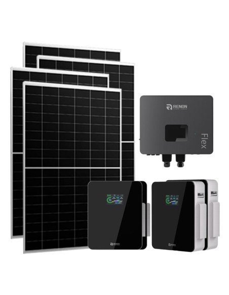 Monofase: vendita all'ingrosso Kit fotovoltaico monofase 6510W inverter 6kW IFL06 Renon Power batteria al litio Xcellent 20.4...
