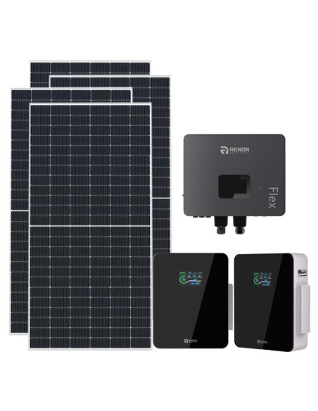 Single-phase photovoltaic kit 7020W 6kW IFL06 Renon Power inverter Xcellent 10.24kWh lithium battery