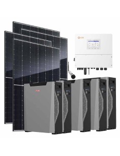 Three-phase photovoltaic kit 20800W 20kW Solis inverter Weco 5k3 XP 26.85kWh lithium battery