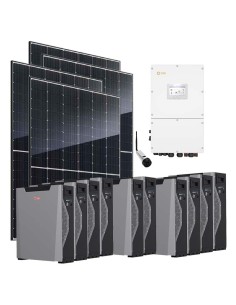 Three-phase photovoltaic kit 50960W 50kW Solis inverter Weco 5k3 XP 53.70kWh lithium battery