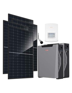 Monofase: vendita all'ingrosso Kit fotovoltaico monofase 6440W inverter 6kW batteria al litio 10.7kWh Weco 5k3 XP Solis