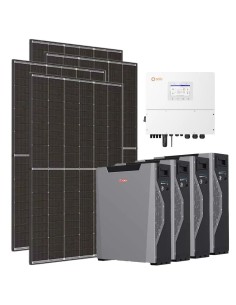 Trifase: vendita all'ingrosso Kit fotovoltaico trifase 15150W inverter 15kW batteria al litio 21.48kWh Weco 5k3 XP Solis