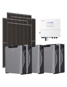 Three-phase photovoltaic kit 20200W 20kW inverter 26.85kWh Weco 5k3 XP lithium battery Solis