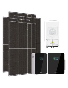 Monofase: vendita all'ingrosso Kit fotovoltaico monofase 7280W inverter 6kW DEYE batteria al litio 10.24kWh Xcellent