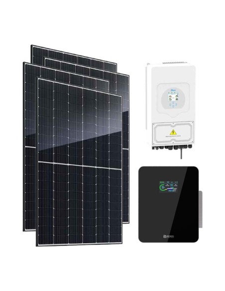 Monofase: vendita all'ingrosso Kit fotovoltaico monofase 6240W inverter 6kW DEYE batteria al litio 5.12kWh Xcellent