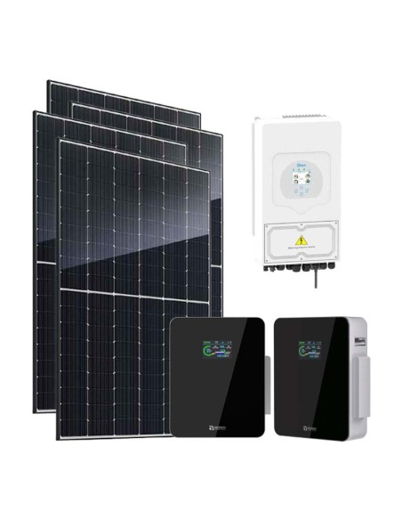 Monofase: vendita all'ingrosso Kit fotovoltaico monofase 6240W inverter 6kW DEYE batteria al litio 10.24kWh Xcellent