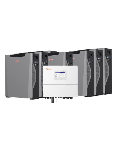Three-phase storage system 20kW Solis inverter 37.59kWh Weco 5k3 XP lithium battery