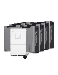 Three-phase storage system 50kW Solis inverter 37.59kWh Weco 5k3 XP lithium battery