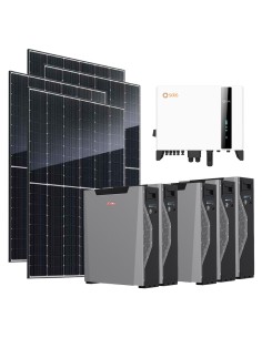 Trifase: vendita all'ingrosso Kit fotovoltaico trifase 10400W inverter 10kW Solis batteria al litio 26.85kWh Weco 5k3 XP