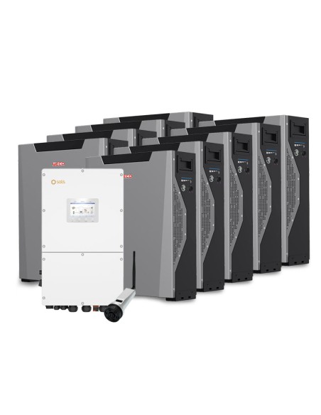 Solis con Weco: vendita all'ingrosso Sistema di accumulo trifase inverter 50kW Solis batteria al litio 48.33kWh Weco 5k3 XP