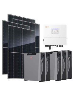Three-phase photovoltaic kit 12480W 12kW Solis inverter Weco 5k3 XP 26.85kWh lithium battery