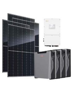 Trifase: vendita all'ingrosso Kit fotovoltaico trifase 30160W inverter 30kW Solis batteria al litio 21.48kWh Weco 5k3 XP