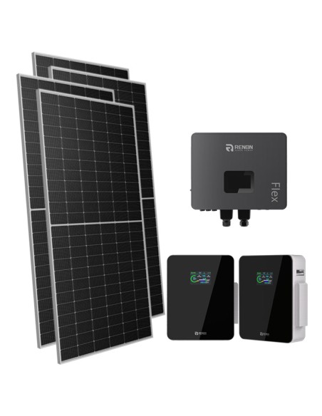 Monofase: vendita all'ingrosso Kit fotovoltaico monofase 5950W inverter 6kW IFL06 batteria al litio 10.24kWh Xcellent Renon P...