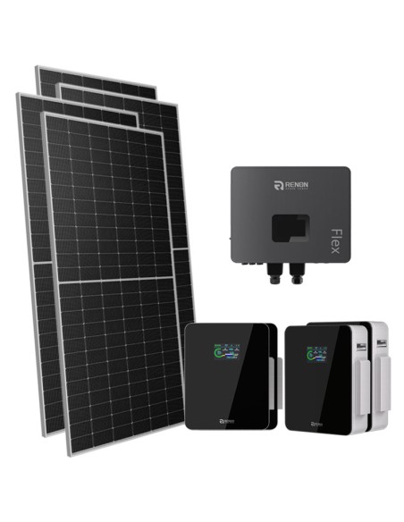 Monofase: vendita all'ingrosso Kit fotovoltaico monofase 5950W inverter 6kW IFL06 batteria al litio 20.48kWh Xcellent Renon P...