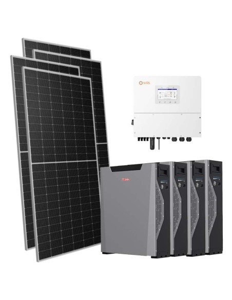 Trifase: vendita all'ingrosso Kit fotovoltaico trifase 20230W inverter 20kW Solis batteria al litio 21.48kWh Weco 5k3 XP