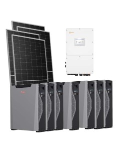 Trifase: vendita all'ingrosso Kit fotovoltaico trifase 30940W inverter 30kW Solis batteria al litio 37.59kWh Weco 5k3 XP