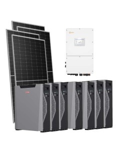 Trifase: vendita all'ingrosso Kit fotovoltaico trifase 30940W inverter 30kW Solis batteria al litio 32.22kWh Weco 5k3 XP