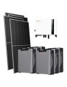 Three-phase photovoltaic kit 10710W 10kW Solis inverter 32.22kWh lithium battery Weco 5k3 XP