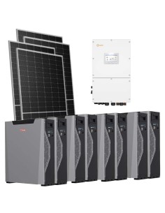 Trifase: vendita all'ingrosso Kit fotovoltaico trifase 51170W inverter 50kW Solis batteria al litio 42.96kWh Weco 5k3 XP