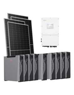 Trifase: vendita all'ingrosso Kit fotovoltaico trifase 51170W inverter 50kW Solis batteria al litio 48.33kWh Weco 5k3 XP