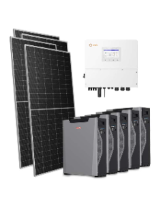 Three-phase photovoltaic kit 15470W 15kW Solis inverter 26.85kWh lithium battery Weco 5k3 XP