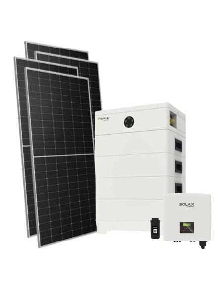 Trifase: vendita all'ingrosso Kit fotovoltaico trifase 10710W inverter Solax Power 10kW batteria al litio 14.4KWh TP-HS36
