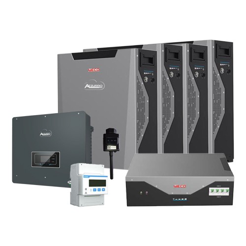 Sistema di accumulo trifase inverter 10kW Zucchetti + 4 batterie al