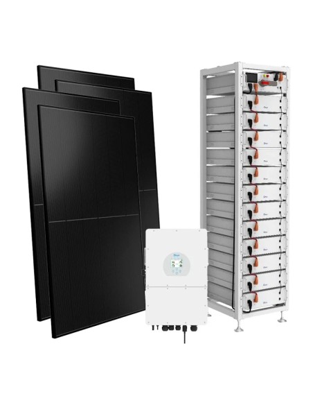 Three-phase photovoltaic kit 30000W inverter 30kW Deye lithium 30.72kWh BOS-G