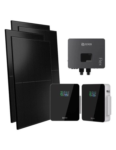 Single-phase photovoltaic kit 6000W IFL06 6kW inverter Xcellent 10.24kWh lithium battery Renon Power