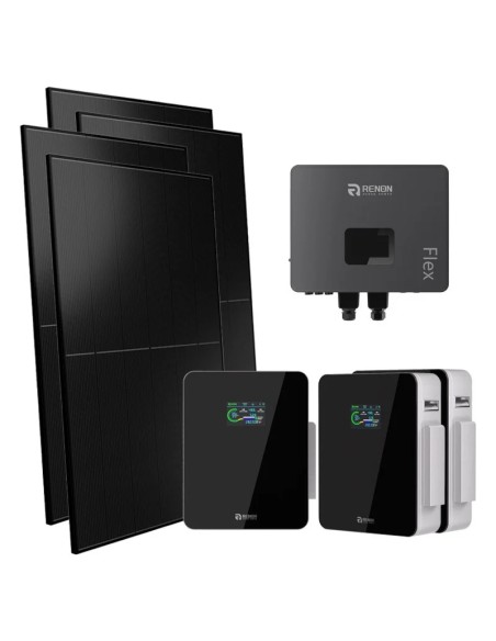 Single-phase photovoltaic kit 6000W IFL06 6kW inverter Xcellent 15.36kWh lithium battery Renon Power